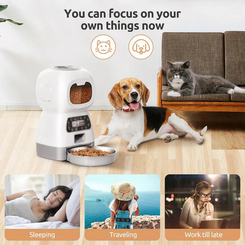 Alimentador Automático para Cães e Gatos WiFi Inteligente