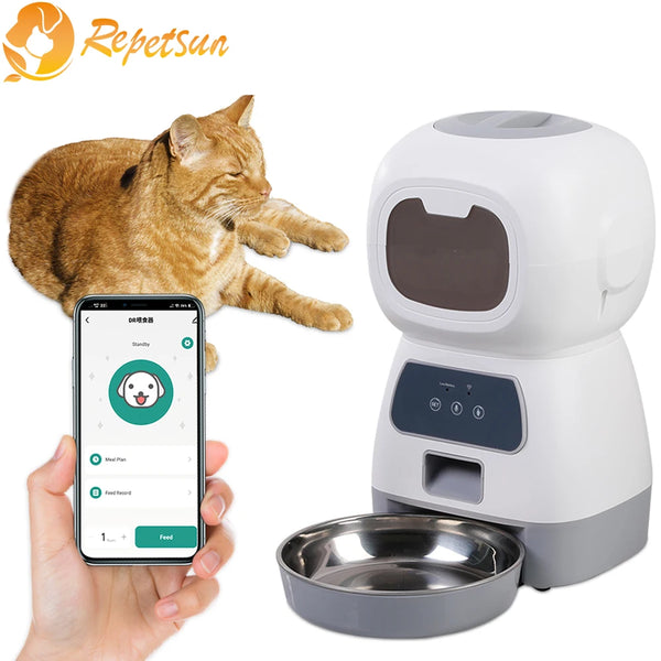 Alimentador Automático para Cães e Gatos WiFi Inteligente